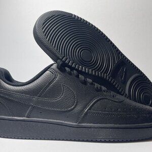 NIB Sz9.5🔥Nike COURT VISION LO New Mens Triple Black Casual Shoes CD5463-002